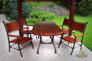 A wrought iron table - garden furniture (NBK-106)
